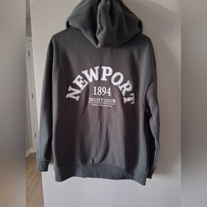 Newport 1894 Charcoal Zip Hoodie - Ladies Classic